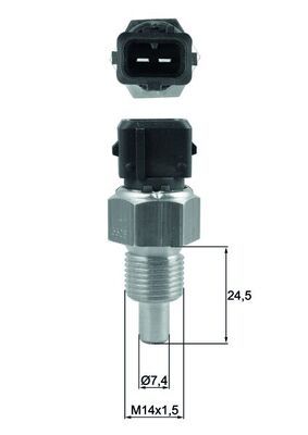 Sensor, Kühlmitteltemperatur MAHLE TSE16