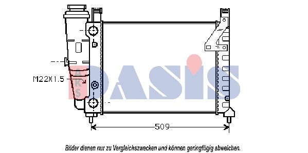 Kühler, Motorkühlung AKS DASIS 080250N