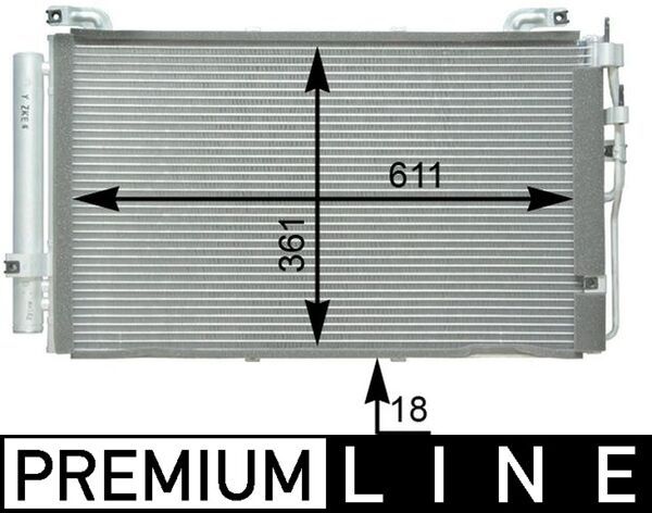Kondensator, Klimaanlage MAHLE AC391000P