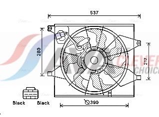 Lüfter, Motorkühlung AVA QUALITY COOLING KA7524