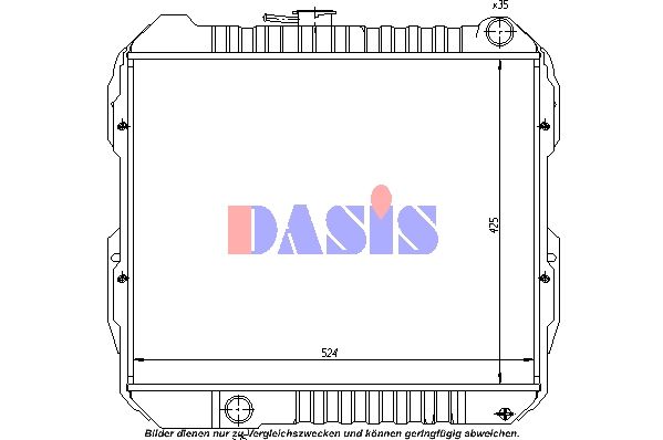 Kühler, Motorkühlung AKS DASIS 210260N