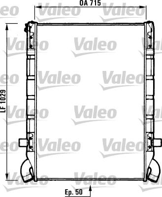 Kühler, Motorkühlung VALEO 730637
