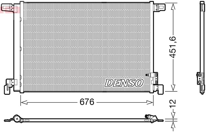 Klimakondensator Klimakühler Denso DCN02008