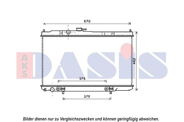Kühler, Motorkühlung AKS DASIS 070134N