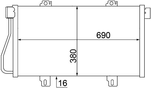 Kondensator, Klimaanlage MAHLE AC529000S