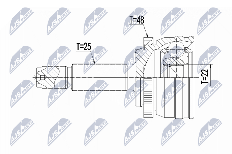 Gelenksatz Antriebswelle NTY NPZ-HY-561