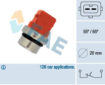Temperaturschalter, Kühlmittelwarnlampe FAE 35320