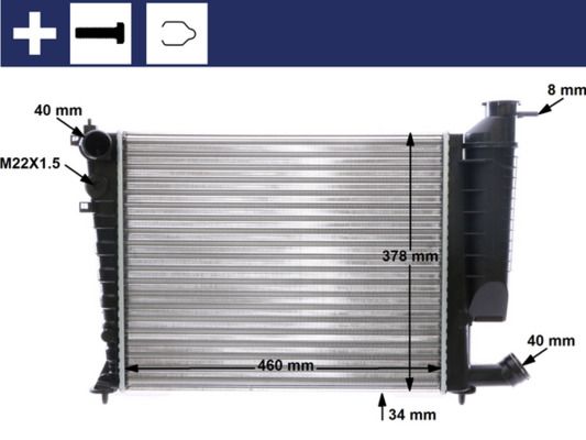 Kühler, Motorkühlung MAHLE CR478000S