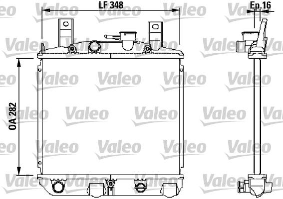 Kühler, Motorkühlung VALEO 730397