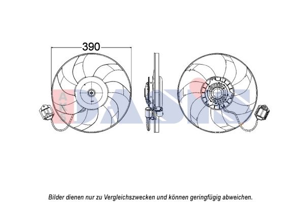 Lüfter, Motorkühlung AKS DASIS 158098N