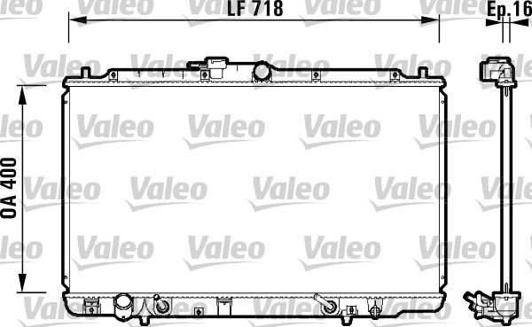 Kühler, Motorkühlung VALEO 734113