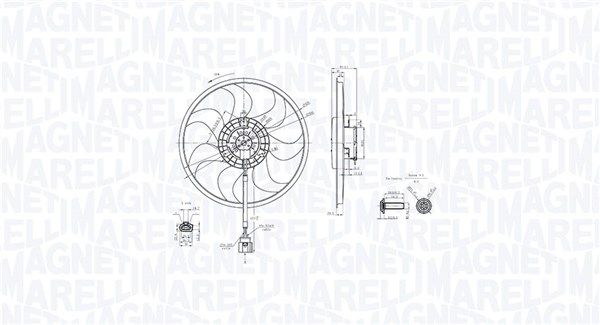 Lüfter, Motorkühlung MAGNETI MARELLI 069422889010