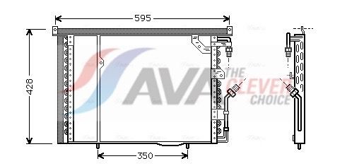 Kondensator, Klimaanlage AVA QUALITY COOLING MS5195