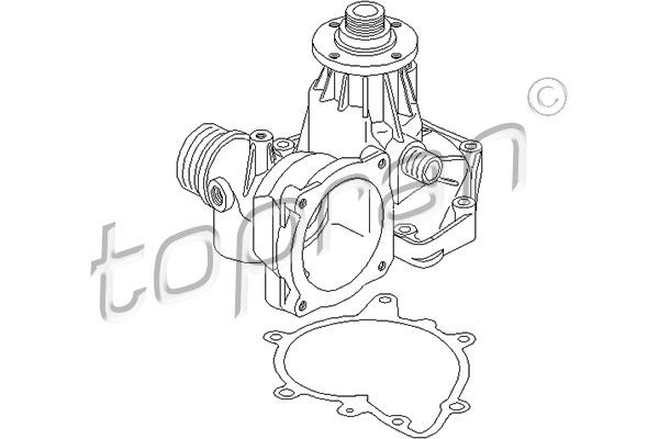 Wasserpumpe, Motorkühlung TOPRAN 500 309