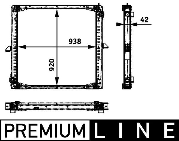 Kühler, Motorkühlung MAHLE CR733000P
