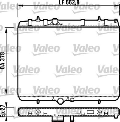 Kühler, Motorkühlung VALEO 732894