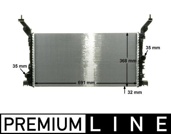 Kühler, Motorkühlung MAHLE CR895000P