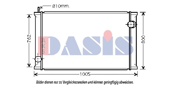 Kühler, Motorkühlung AKS DASIS 460023N