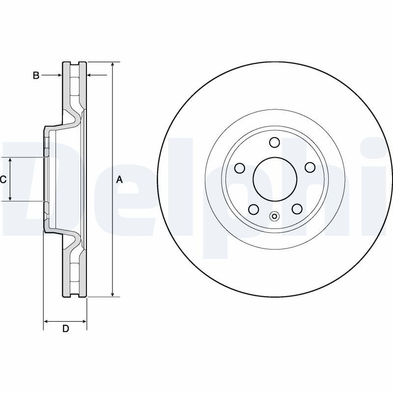Bremsscheibe DELPHI BG9172C