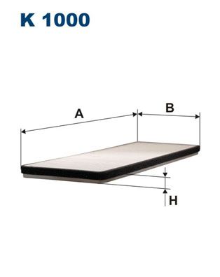Filter, kupéventilation FILTRON K 1000