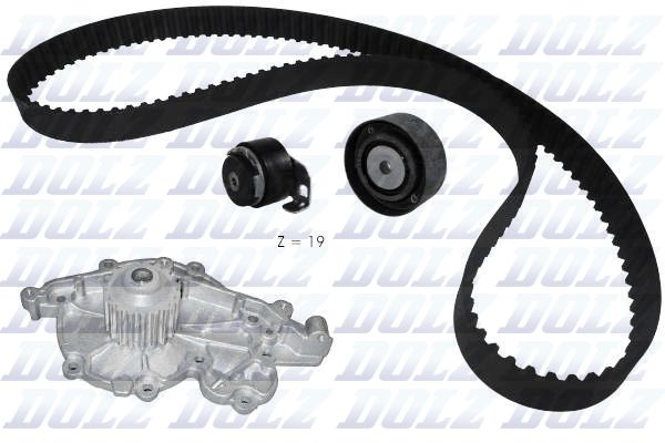 Wasserpumpe + Zahnriemensatz DOLZ KD019