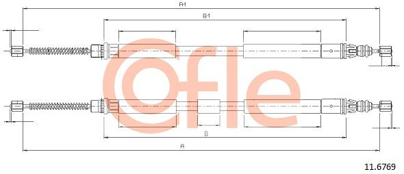 Seilzug, Feststellbremse COFLE 11.6769