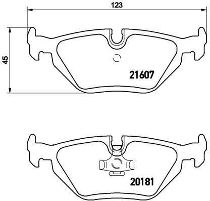 Bremsbelagsatz, Scheibenbremse BREMBO P 06 013