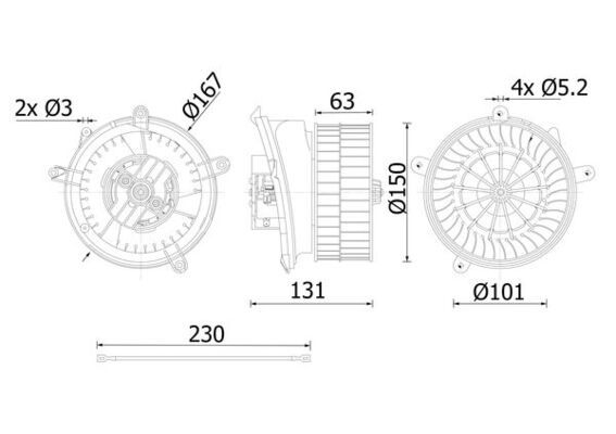 Innenraumgebläse MAHLE AB59000S
