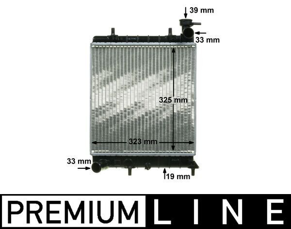 Kühler, Motorkühlung MAHLE CR1281000P
