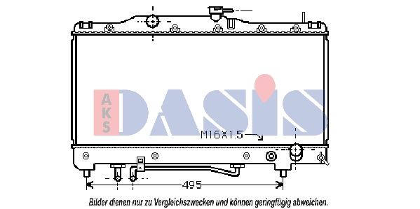 Kühler, Motorkühlung AKS DASIS 210510N