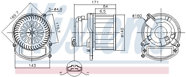 Innenraumgebläse NISSENS 87635