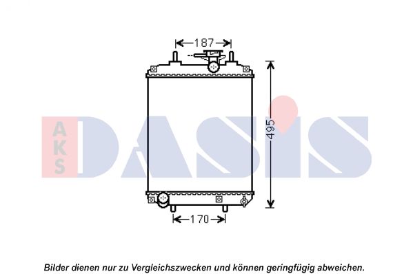 Kühler, Motorkühlung AKS DASIS 360028N