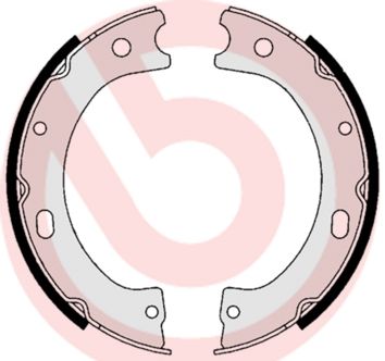 Bremsbackensatz, Feststellbremse BREMBO S 56 535