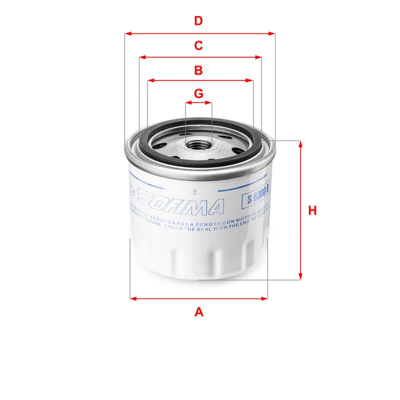 Ölfilter SOFIMA S 8300 R