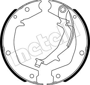 Bremsbackensatz, Feststellbremse METELLI 53-0585