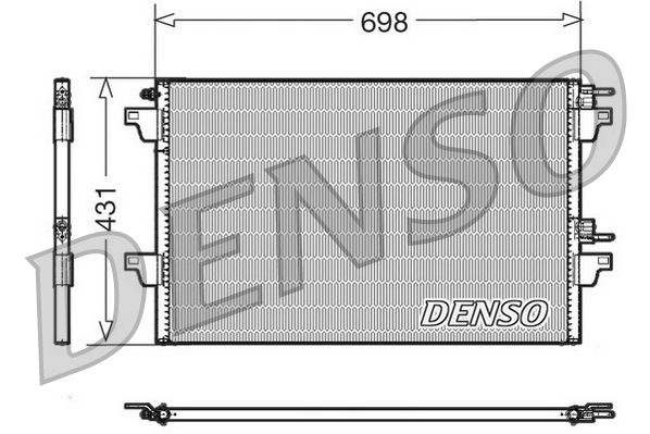 Kondensator, Klimaanlage DENSO DCN23022