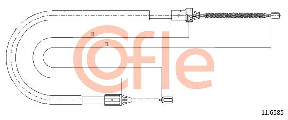 Seilzug Feststellbremse COFLE 11.6585