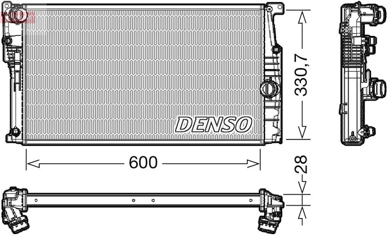 Kühler, Motorkühlung DENSO DRM05120