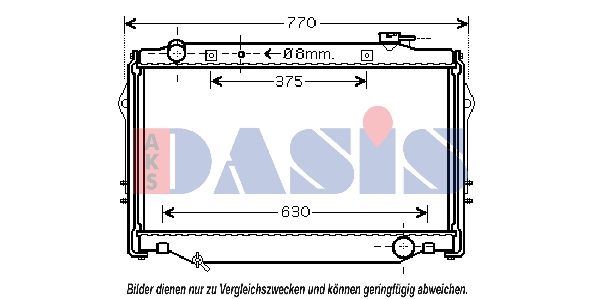 Kühler, Motorkühlung AKS DASIS 210168N