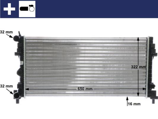 Kühler, Motorkühlung MAHLE CR2081000S