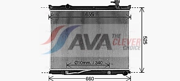 Kühler, Motorkühlung AVA QUALITY COOLING KA2337