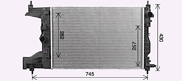 Kühler, Motorkühlung AVA QUALITY COOLING ct2072
