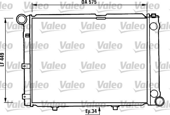 Kühler, Motorkühlung VALEO 730344
