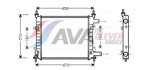 Kühler, Motorkühlung AVA QUALITY COOLING FD2257