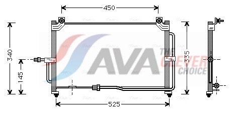 Kondensator, Klimaanlage AVA QUALITY COOLING DW5028