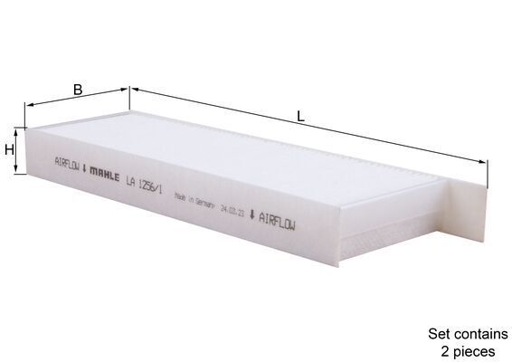 Pollenfilter / Innenraumfilter MAHLE LA 1256/1/S
