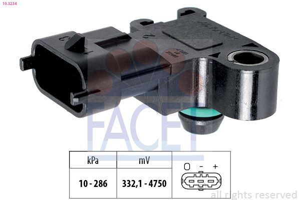 Luftdrucksensor, Höhenanpassung FACET 10.3234