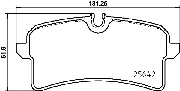 Bremsbelagsatz Bremsbeläge HELLA 8DB 355 025-571