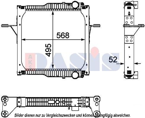 Kühler, Motorkühlung AKS DASIS 390042N