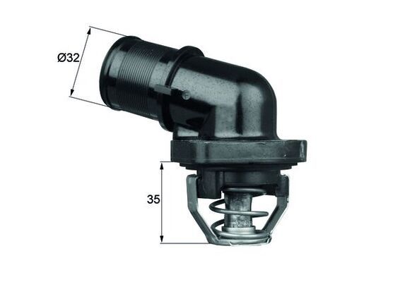 Thermostat, Kühlmittel MAHLE TI18189